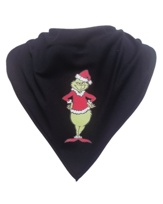 Mr Grinch Bandana - Size 1 & 2