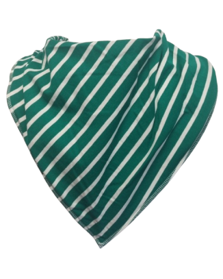 **LIMITED EDITION** Green Stripe Bandana Bib - Size 4