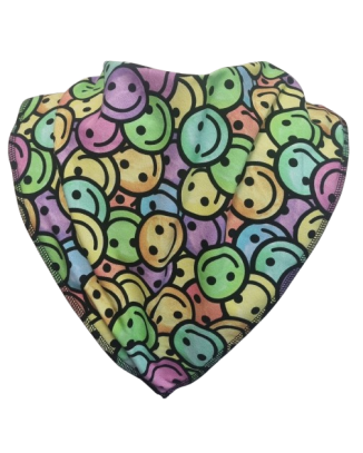 **LIMITED EDITION** Happy Face Bandana Bib - Size 4