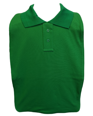 Children's School Polo T-Shirt Style Bibs - Size Junior 2 - GREEN