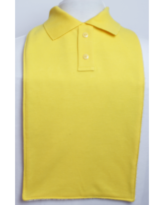 Children's School Polo T-Shirt Style Bibs - Size Junior 2 - Yellow