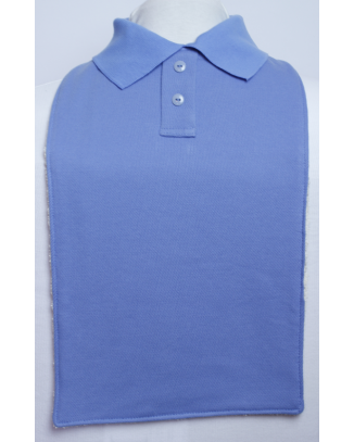 Children's School Polo T-Shirt Style Bibs - Size Junior 1 - LIGHT BLUE