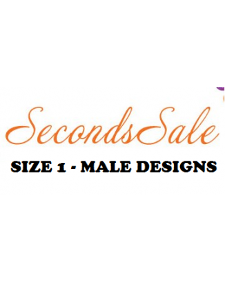 Size 1 Male Designs - 4 Pack of Slight Seconds