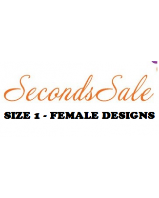 Size 1 Female Designs - 4 Pack of Slight Seconds