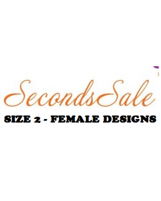 Size 2 Female Designs - 4 Pack of Slight Seconds