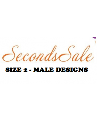 Size 2 Male Designs - 4 Pack of Slight Seconds