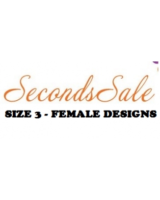 Size 3 Female Designs - 4 Pack of Slight Seconds