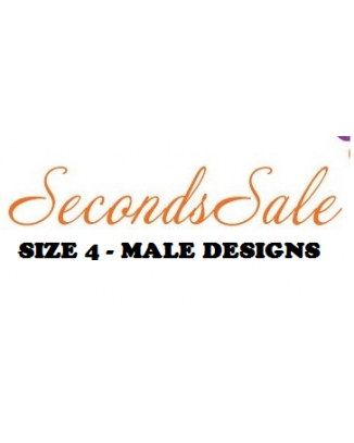 Size 4 Male Designs - 4 Pack of Slight Seconds