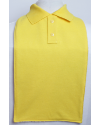 Children's School Polo T-Shirt Style Bibs - Size Junior 2 - Yellow