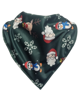 Festive Friends Silver Bandana Bib - Size 2